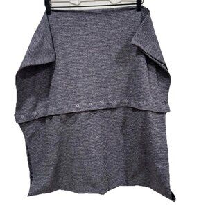 Lululemon Womens Vinyasa Scarf Wrap‎ Multi wear  Black Gray One Size Reversible